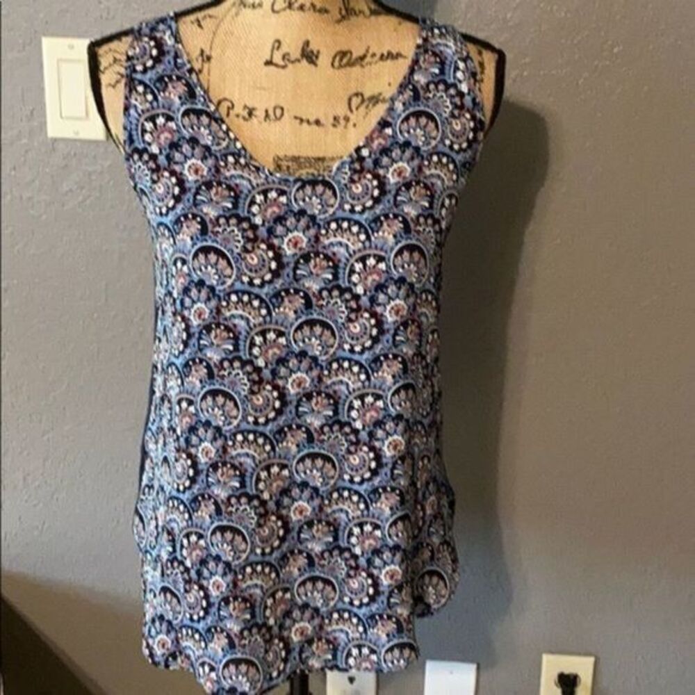 Euc loft blouse sleeveless